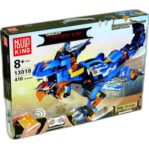 Игрушка конструктор на радиоуправлении MOULD KING 13018 Fighting Dragon