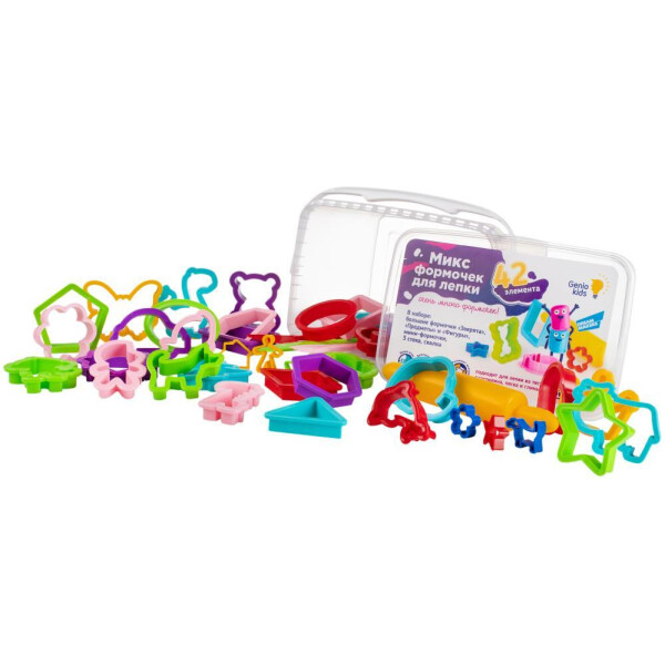 Набор для лепки Genio Kids Микс формочек для лепки LEP09 Набор для лепки Genio Kids Микс формочек для лепки LEP09