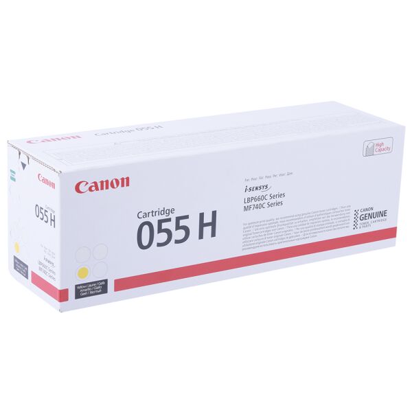 

Расходные материалы для принтеров CANON, Картридж CANON 055H Y для Canon LBP663Cdw/664Cx/MF742Cdw/744Cdw/746Cx