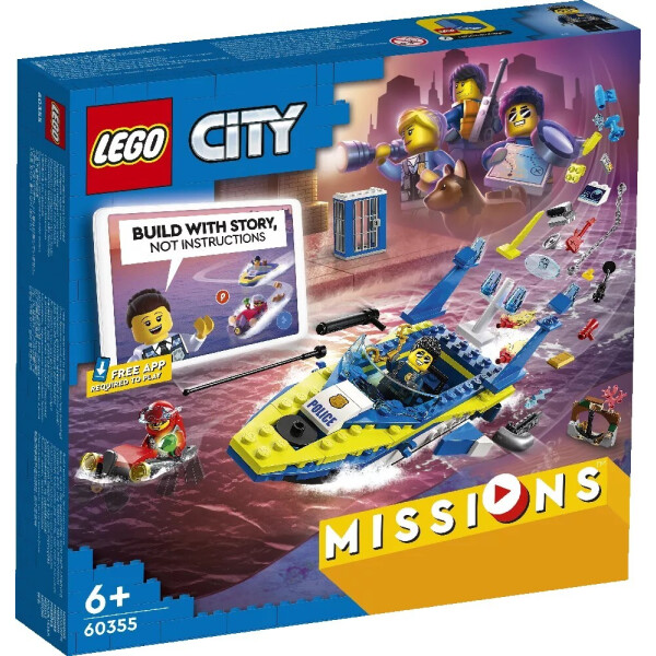 

Игры, игрушки LEGO, Конструктор LEGO City 60355 Детективные миссии водной полиции