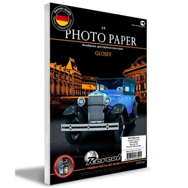 

Фотобумага REVCOL, Фотобумага Revcol Глянцевая A4 95 г/м2 100 л (6329)