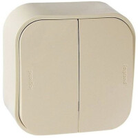 Переключатель на 2 направления Legrand Quteo 782236 (слоновая кость)