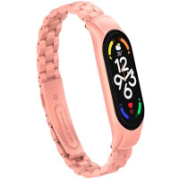 Ремешок Bingo Stainless для XIAOMI Mi Band 7 (персиковый)