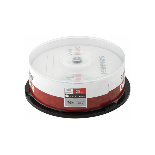 Комплект дисков DVD+R Sonnen 4,7 Gb 16x 25шт (513532) Комплект дисков DVD+R Sonnen 4,7 Gb 16x 25шт (513532)