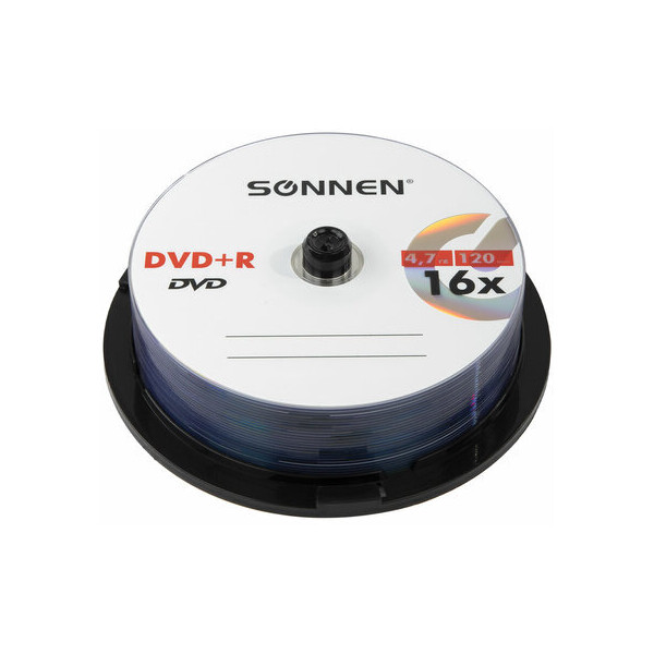 Комплект дисков DVD+R Sonnen 4,7 Gb 16x 25шт (513532) Комплект дисков DVD+R Sonnen 4,7 Gb 16x 25шт (513532)