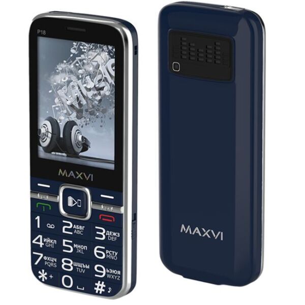 

Сотовые телефоны Maxvi, Мобильный телефон Maxvi P18 (синий)