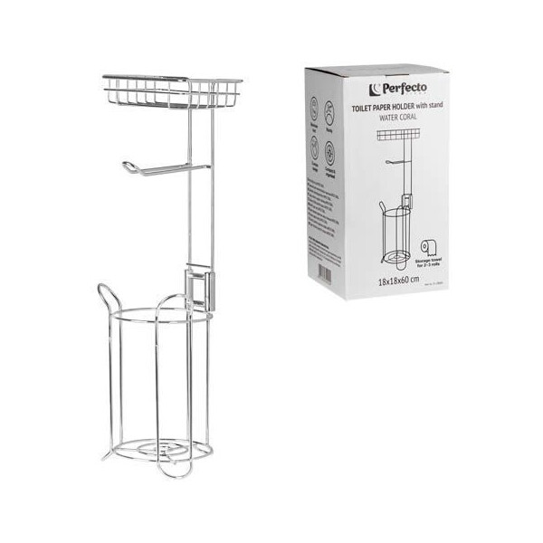 Держатель для туалетной бумаги напольный Perfecto Linea WATER CORAL 35-230002 Держатель для туалетной бумаги напольный Perfecto Linea WATER CORAL 35-230002