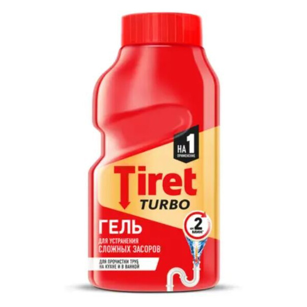 Средство для труб Tiret Турбо 0.2 л