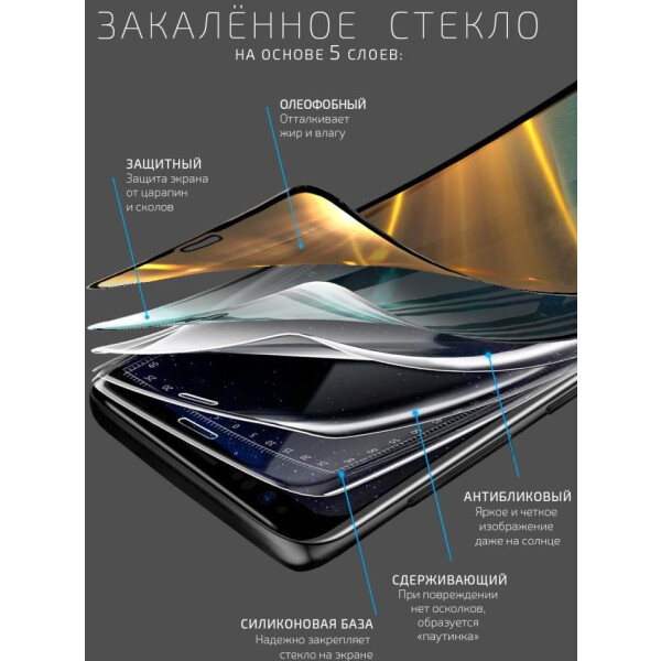 Защитное стекло AKAMI Glow series для Xiaomi Poco C40. Черный (33486) Защитное стекло AKAMI Glow series для Xiaomi Poco C40. Черный (33486)