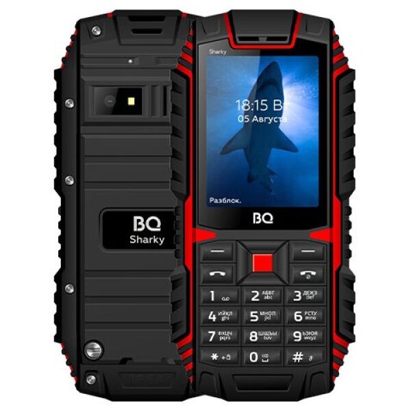 

Сотовые телефоны BQ-MOBILE, Мобильный телефон BQ-Mobile BQ-2447 Sharky (черный/красный)