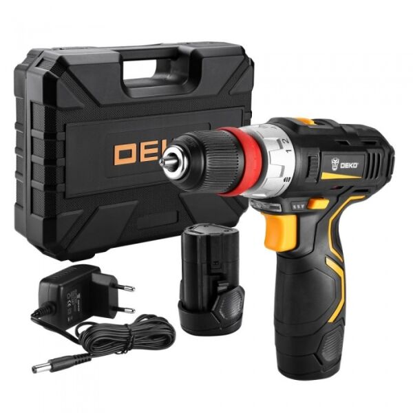 

Шуруповерты, гайковерты Deko, Дрель-шуруповерт Deko GCD12DU3 (063-4115) с 2-мя АКБ