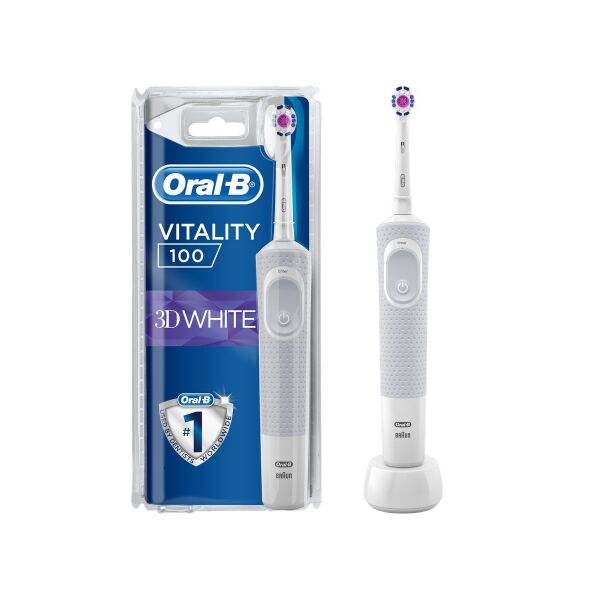 

Зубные щетки и ирригаторы Oral-B, Электрическая зубная щетка BRAUN ORAL-B PRO 3D White D100.413.1 (белый)
