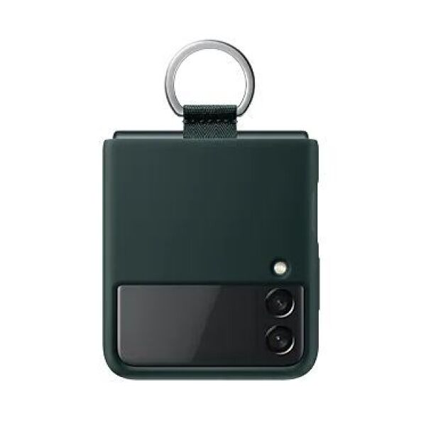 

Чехлы для мобильных телефонов SAMSUNG, Чехол для телефона Samsung Silicone Cover with Ring для Samsung Galaxy Z Flip3 (EF-PF711TGEGRU) зеленый