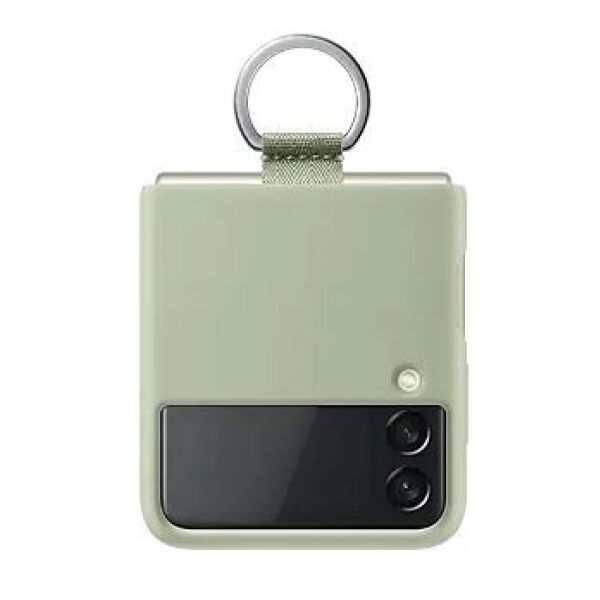 

Чехлы для мобильных телефонов SAMSUNG, Чехол для телефона Samsung Silicone Cover with Ring для Samsung Galaxy Z Flip3 (EF-PF711TMEGRU) оливковый