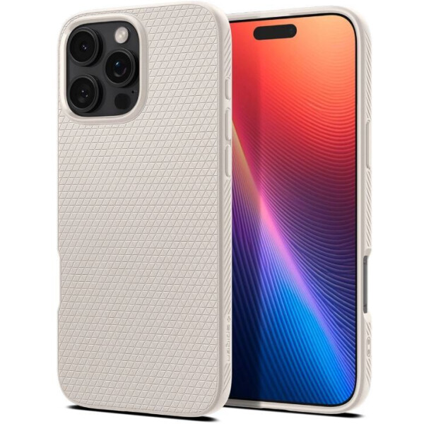 Чехол для телефона Spigen Liquid Air iPhone 16 Pro Max ACS07991 (бежевый)