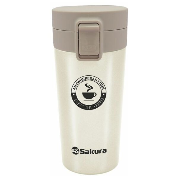 

Посуда для чая и кофе Sakura, Термокружка Sakura TM-01-380WG (молочный)