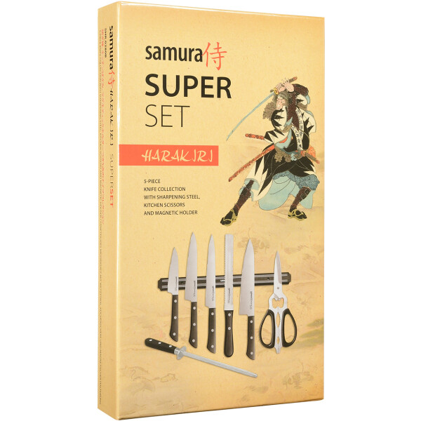 

Ножи, ножницы, ножеточки Samura, Набор ножей Samura Harakiri SHR-0280B