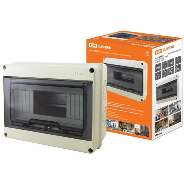 Бокс TDM ELECTRIC ЩРН-П-12модулей IP65 SQ0908-0003