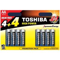 Батарейка TOSHIBA High Power Alkaline LR6GCP BP-8 (4+4) - отзывы