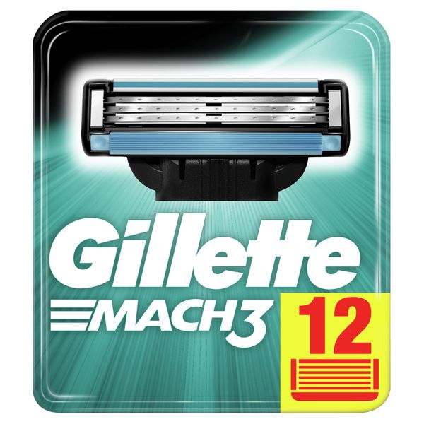 

Набор подарочный Gillette, Сменные кассеты GILLETTE Mach3 12шт (3014260323240)