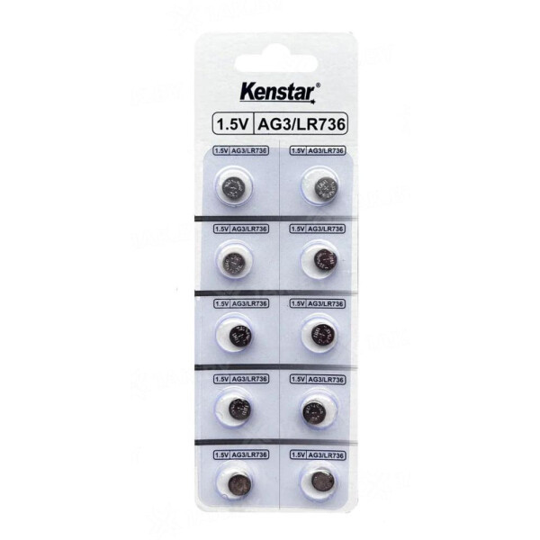 Алкалиновые батареи KENSTAR G3/LR736/LR41/392A/192, BL-10