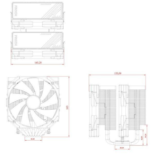 Кулер для процессора ID-Cooling Frozn A720 Black Кулер для процессора ID-Cooling Frozn A720 Black
