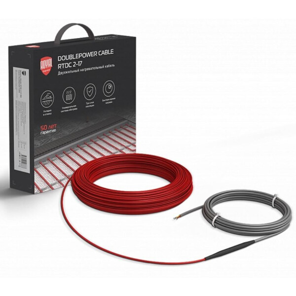 Нагревательный кабель Royal Thermo Doublepower Cable RTDC 2-17-300