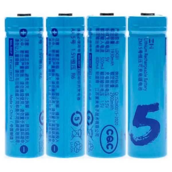 

Батарейки (элементы питания) ZMI, Аккумулятор ZMI LDC01 1930mAh (4шт)