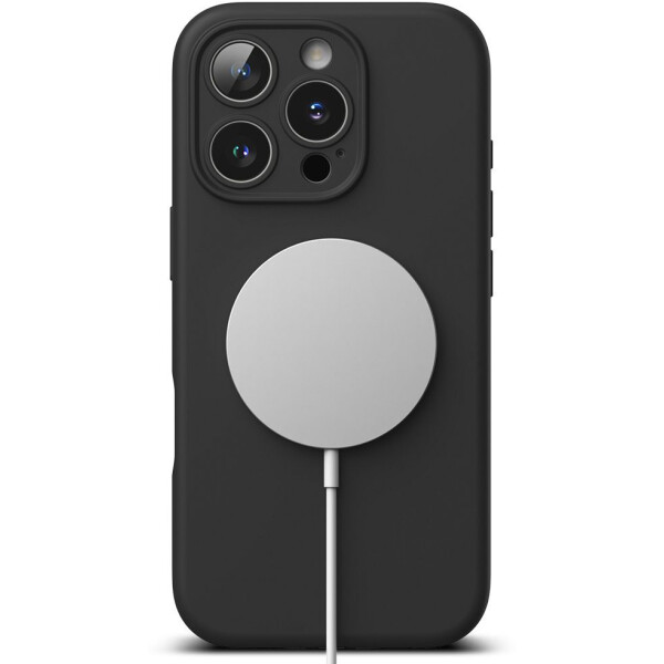 Чехол RINGKE SILICONE MAGNETIC MAGSAFE для IPHONE 16 PRO MAX BLACK Чехол RINGKE SILICONE MAGNETIC MAGSAFE для IPHONE 16 PRO MAX BLACK