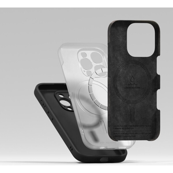 Чехол RINGKE SILICONE MAGNETIC MAGSAFE для IPHONE 16 PRO MAX BLACK Чехол RINGKE SILICONE MAGNETIC MAGSAFE для IPHONE 16 PRO MAX BLACK