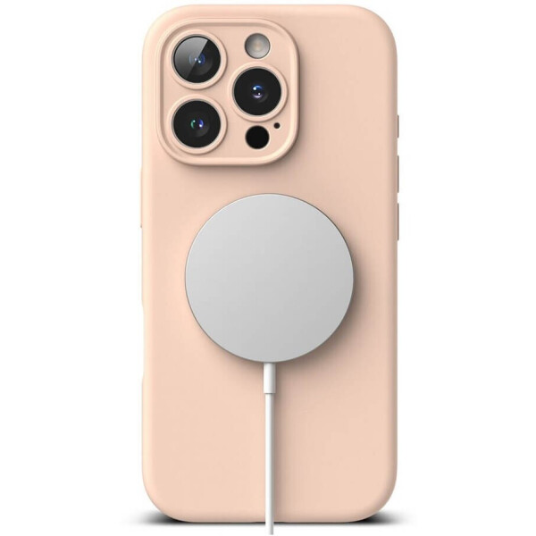 Чехол RINGKE SILICONE MAGNETIC MAGSAFE для IPHONE 16 PRO PINK SAND Чехол RINGKE SILICONE MAGNETIC MAGSAFE для IPHONE 16 PRO PINK SAND