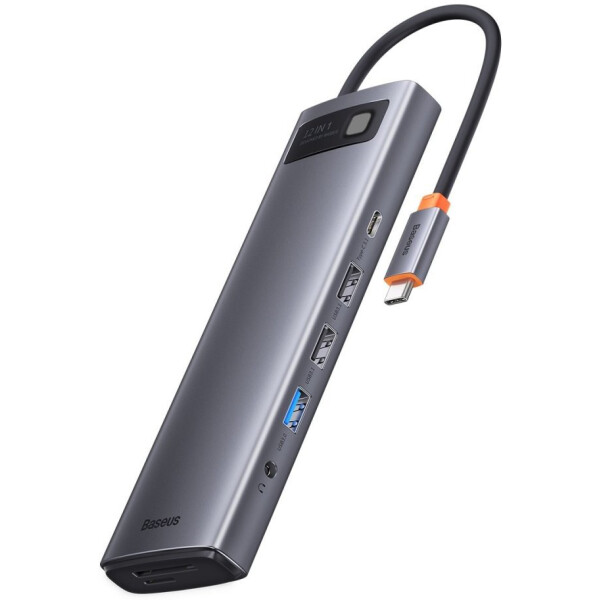 

Hub USB BASEUS, Док-станция Baseus Metal Gleam Series 12-in-1 Multifunctional Type-C Hub Docking Station WKWG020213