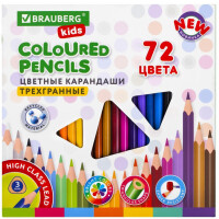 Набор цветных карандашей BRAUBERG KIDS NEW 182005 (72 шт)