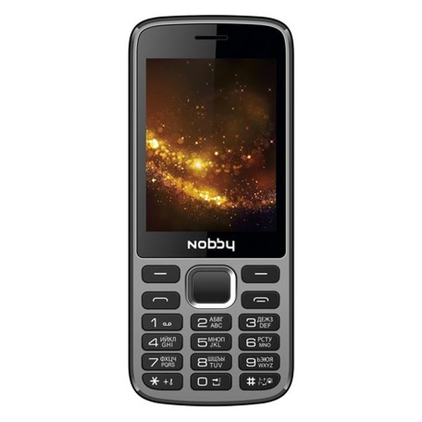 

Сотовые телефоны NOBBY, Мобильный телефон NOBBY 300 (серый/черный)