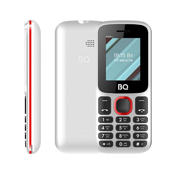 

Сотовые телефоны BQ-MOBILE, Мобильный телефон BQ-Mobile BQ-1848 Step+ (белый/красный)