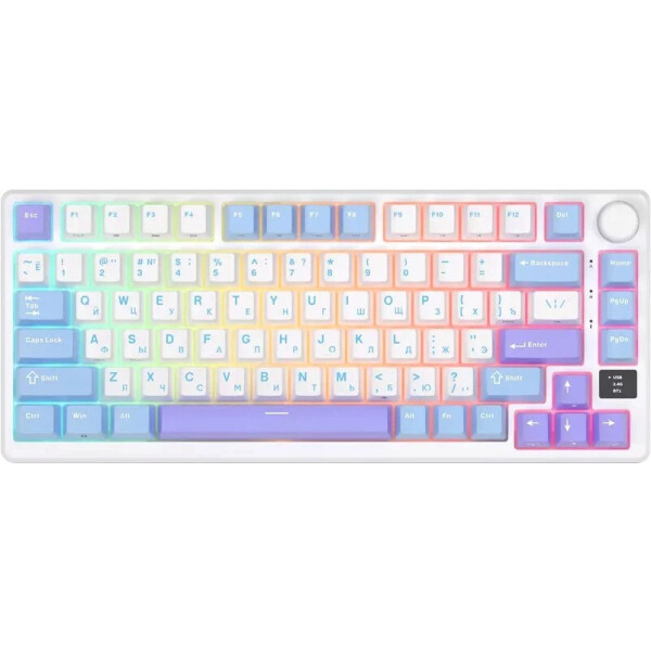 Клавиатура ROYAL KLUDGE RK-M75 Taro milk (Brown switch)
