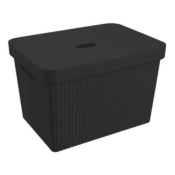Лоток с крышкой Бытпласт Econova Velvet 434249713 20л (черный)