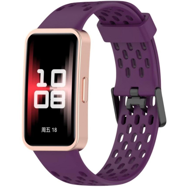 Ремешок Bingo Silicone Holes для HUAWEI Band 8/8 NFC/9/9 NFC (фиолетовый)