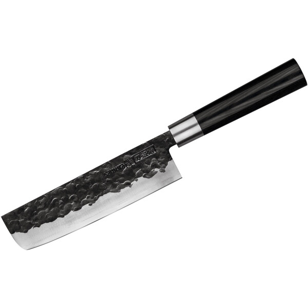 

Ножи, ножницы, ножеточки Samura, Кухонный нож Samura Blacksmith SBL-0043C+ масло и салфетка