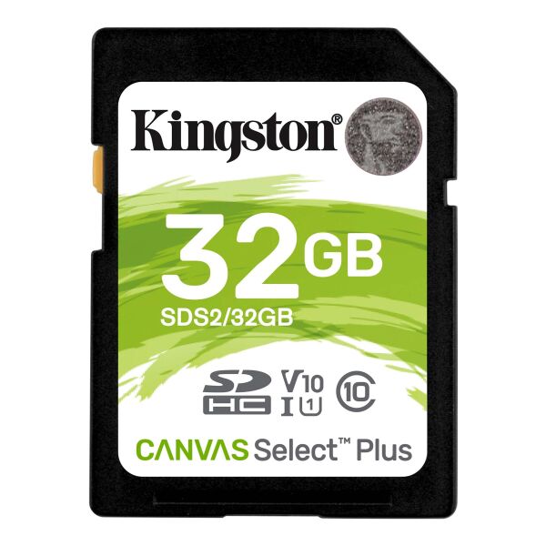 

Карты памяти KINGSTON, Карта памяти Kingston Canvas Select Plus SDHC 32GB (SDS2/32GB)