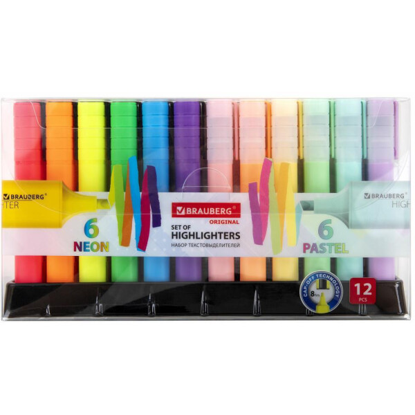 Набор текстовыделителей BRAUBERG ORIGINAL NEON 152217