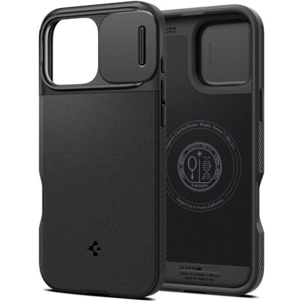 Чехол для телефона Spigen Optik Armor Mag Magsafe для iPhone 16 Pro ACS08149 (черный)
