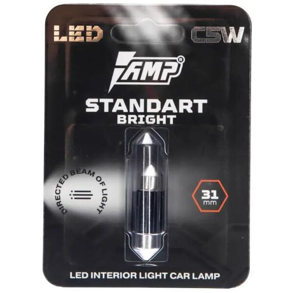 Светодиод салонный AMP StandartBright C5W(31mm)