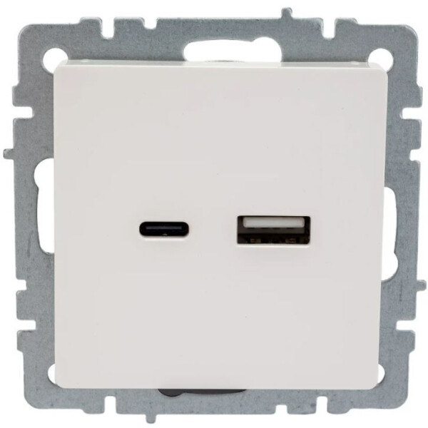 Розетка USB IEK Brite РЮ11-1БрБ