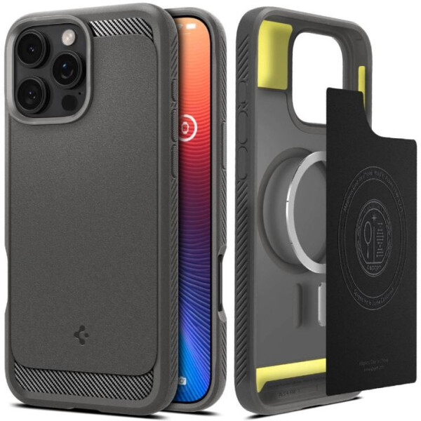 Чехол для телефона Spigen Rugged Armor Mag Magsafe для iPhone 16 Pro Max ACS07987 (серый)