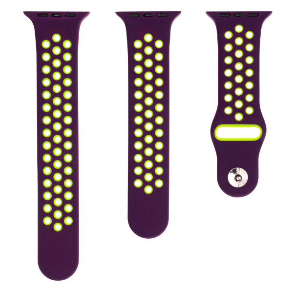 Ремешок Evolution Sport+ AW44-SP01 для Apple Watch 42/44 мм (dark purple/fluorescent yellow) Ремешок Evolution Sport+ AW44-SP01 для Apple Watch 42/44 мм (dark purple/fluorescent yellow)