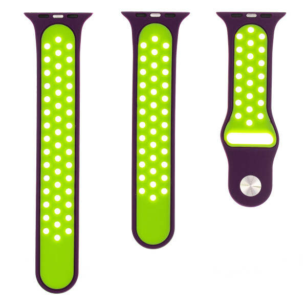 Ремешок Evolution Sport+ AW44-SP01 для Apple Watch 42/44 мм (dark purple/fluorescent yellow) Ремешок Evolution Sport+ AW44-SP01 для Apple Watch 42/44 мм (dark purple/fluorescent yellow)