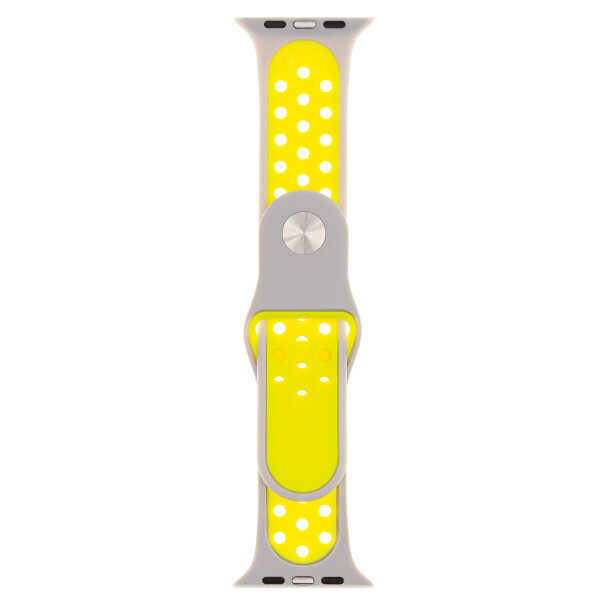 Ремешок Evolution Sport+ AW44-SP01 для Apple Watch 42/44 мм (cold silver/fluorescent yellow) Ремешок Evolution Sport+ AW44-SP01 для Apple Watch 42/44 мм (cold silver/fluorescent yellow)