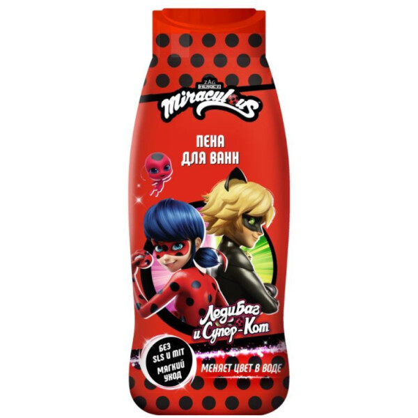 Пена для ванн Miraculous Леди Баг и Супер Кот 400 мл