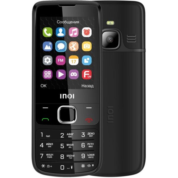 

Сотовые телефоны Inoi, Мобильный телефон Inoi 243 (черный)